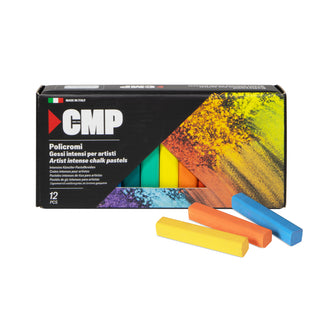 CMP INTENSE POLYCHROME CHALKS FOR ARTISTS 12 PIECES